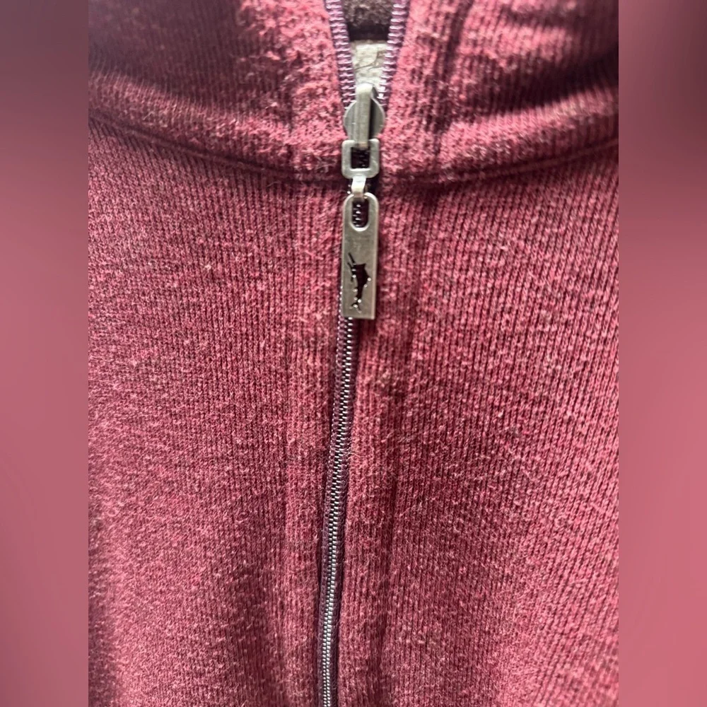 Burgundy/Brown reversible Tommy Bahama 1/4 Zip Men’s  Sweater